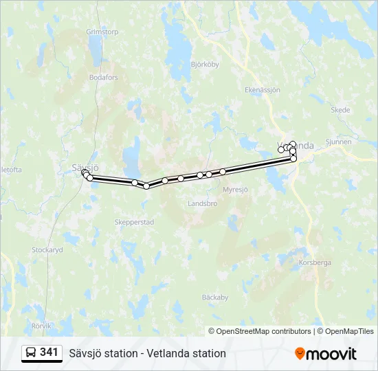341  Line Map