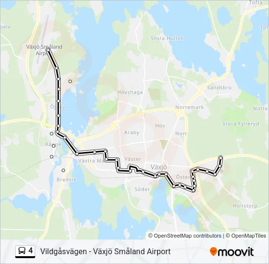 4 Bus Line Map