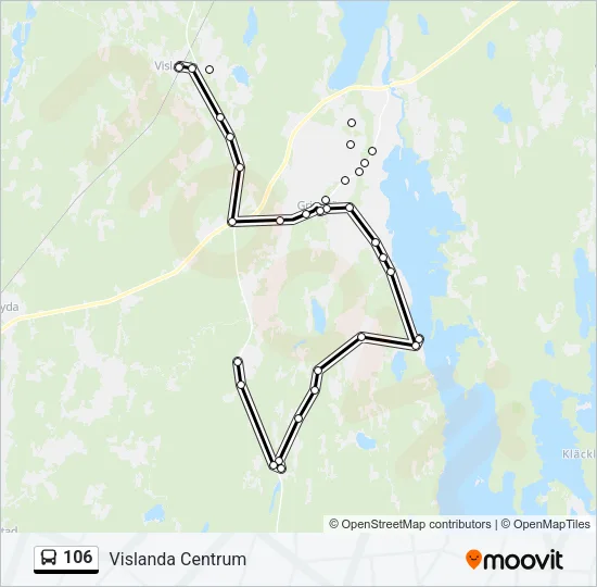 106 Bus Line Map