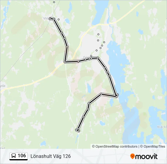 106 Bus Line Map
