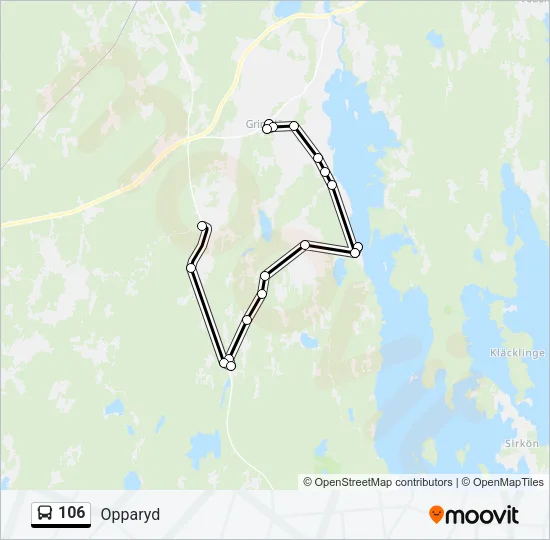 106 Bus Line Map