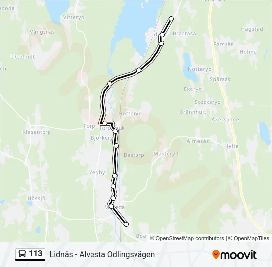 113  Line Map