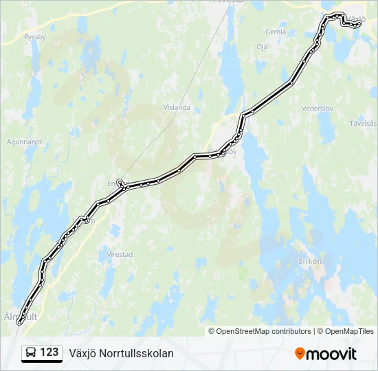 123 Bus Line Map