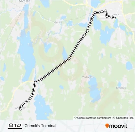 123 Bus Line Map
