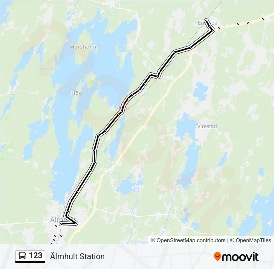 123 Bus Line Map