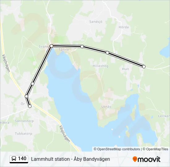 140 Bus Line Map
