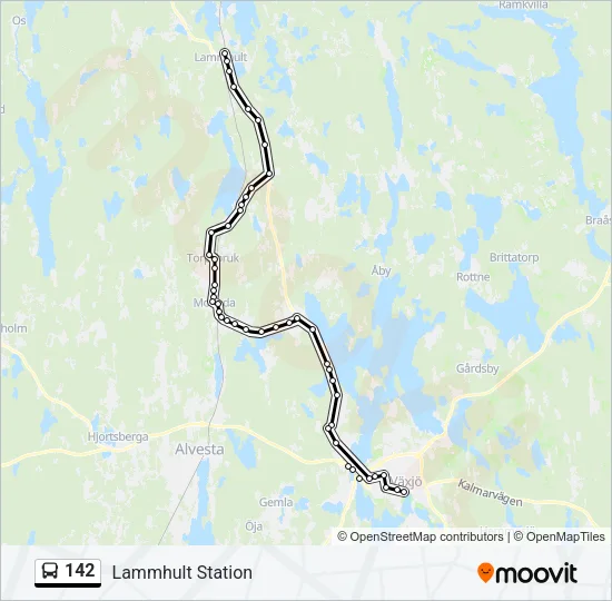 142 Bus Line Map