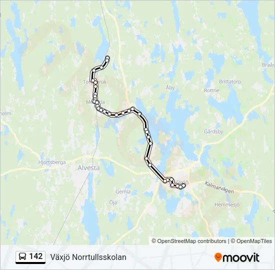 142 Bus Line Map