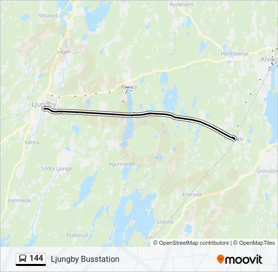 144 Bus Line Map