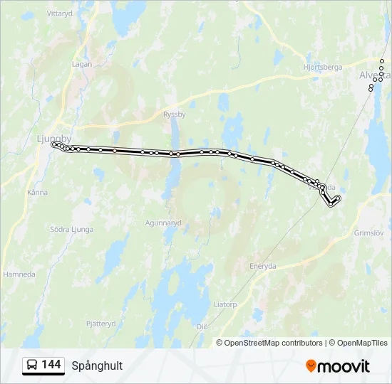 144 Bus Line Map
