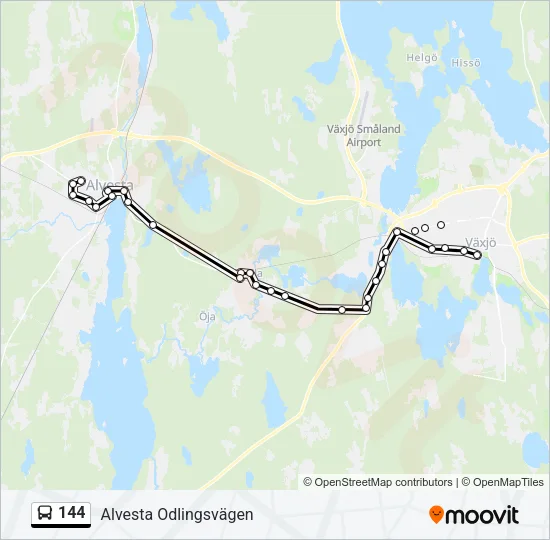 144 Bus Line Map