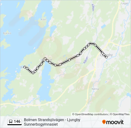 146 Bus Line Map
