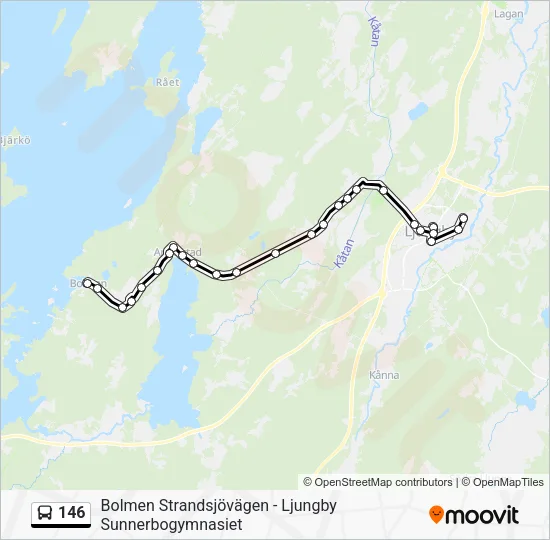 146 Bus Line Map