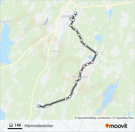 148 Bus Line Map