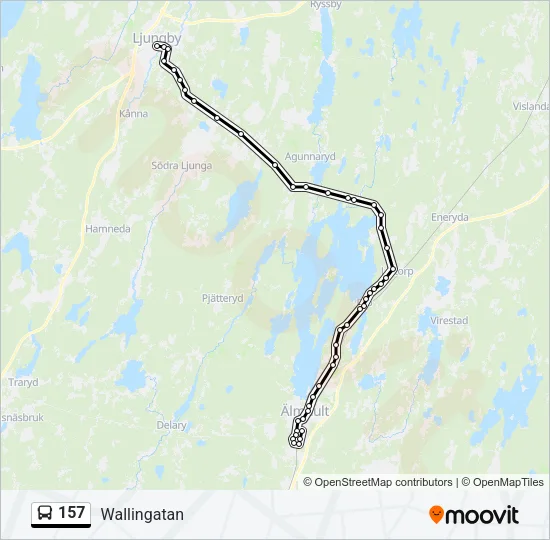 157 Bus Line Map