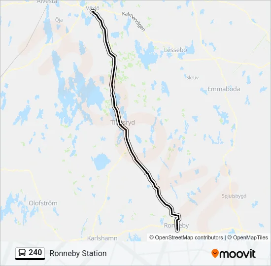 240 Bus Line Map