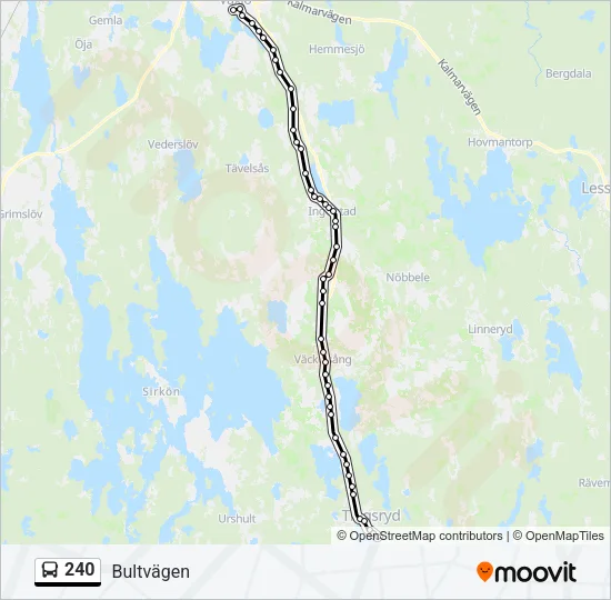 240 Bus Line Map