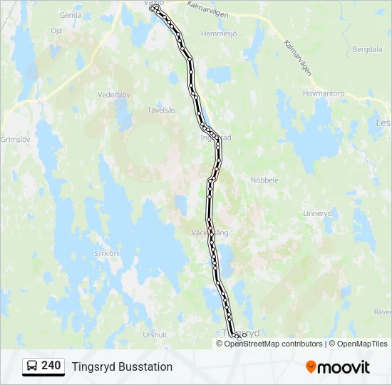 240 Bus Line Map