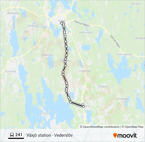 241 Bus Line Map