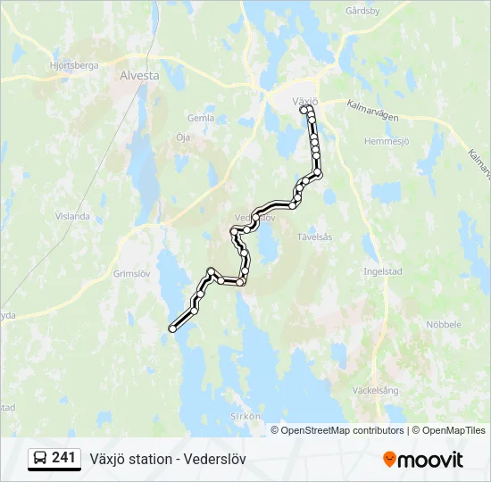241 Bus Line Map