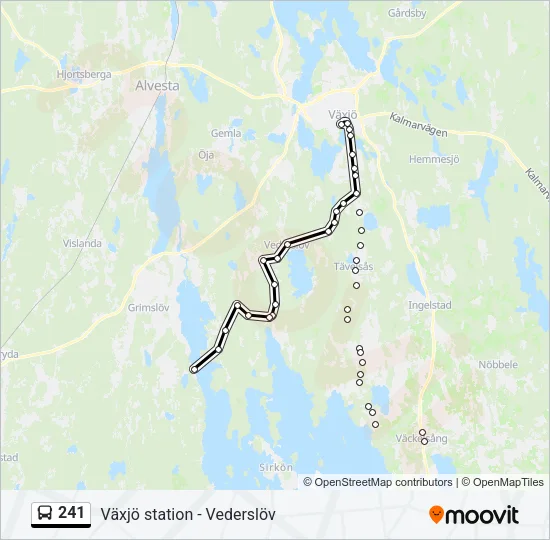 241 Bus Line Map