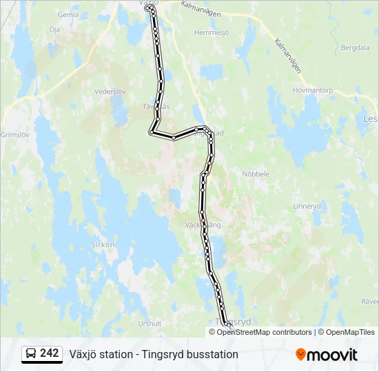 242 Bus Line Map
