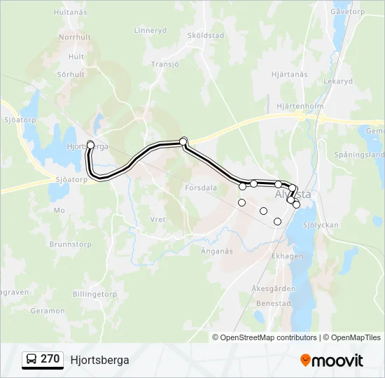 270 Bus Line Map