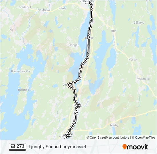 273 Bus Line Map