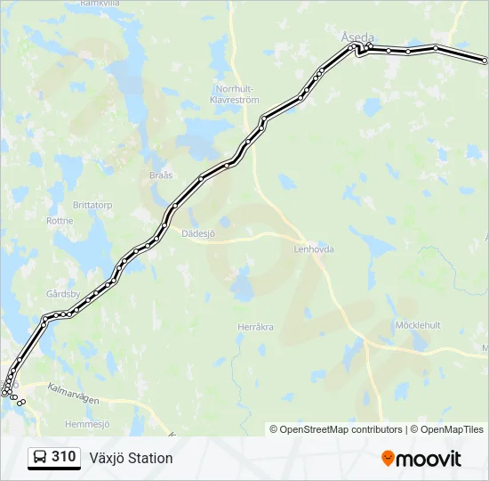 310 Bus Line Map