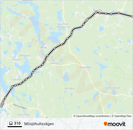 310 Bus Line Map
