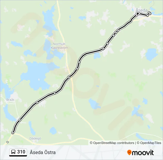 310 Bus Line Map