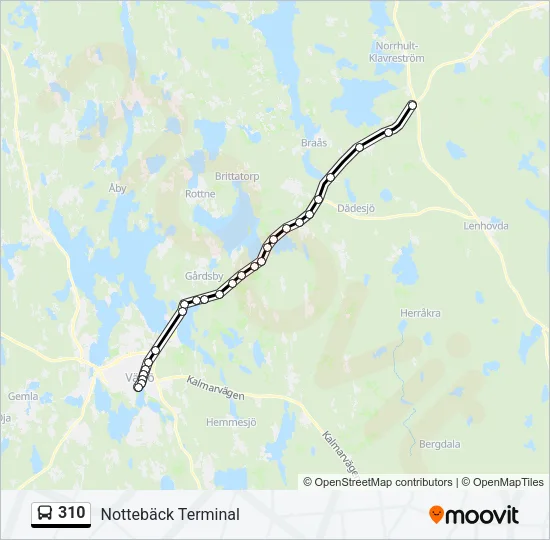 310 Bus Line Map