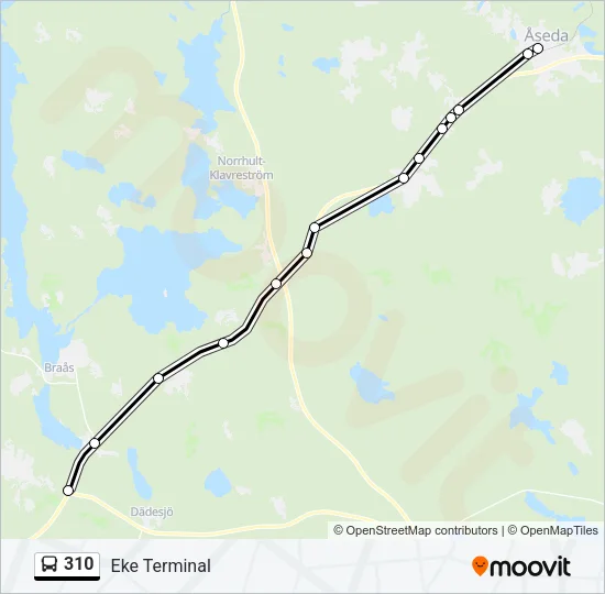 310 Bus Line Map