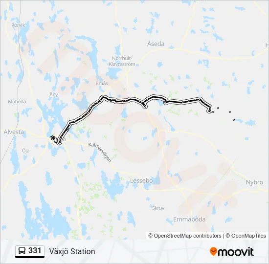 331 Bus Line Map