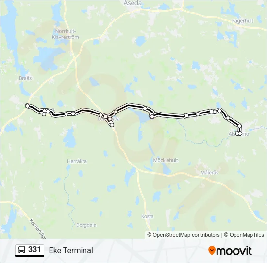 331 Bus Line Map