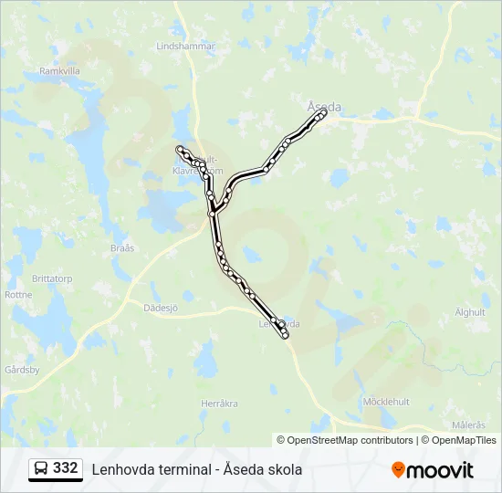 332 Bus Line Map