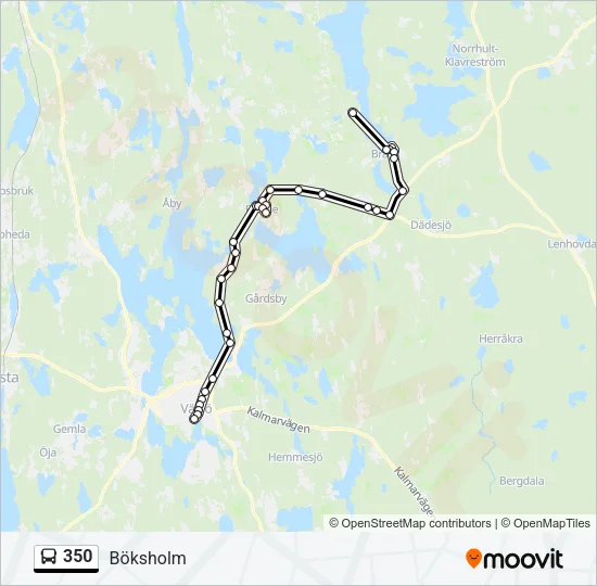 350 Bus Line Map