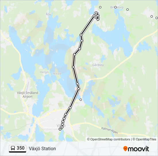 350 Bus Line Map