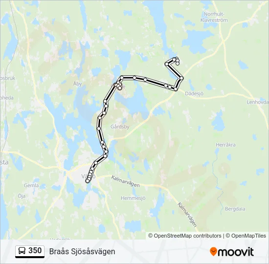 350 Bus Line Map
