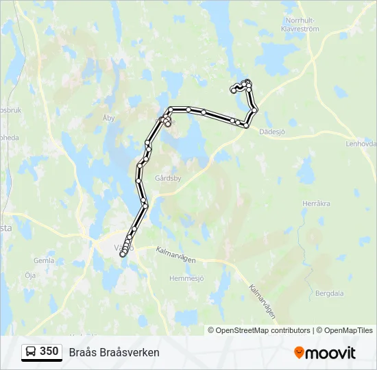 350 Bus Line Map