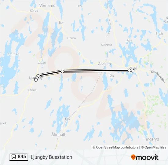 845  Line Map