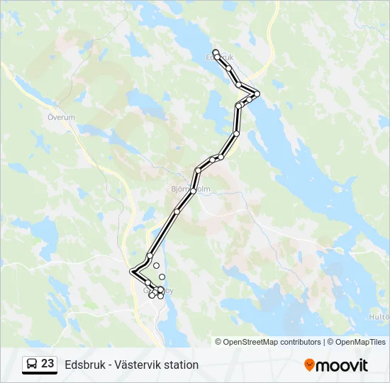 23 Bus Line Map