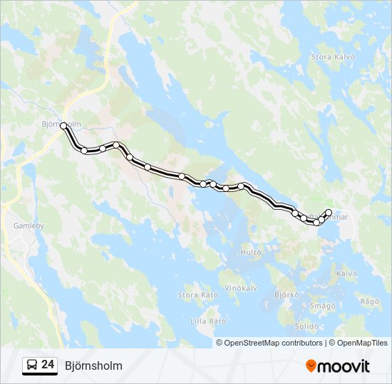 24 bus Line Map