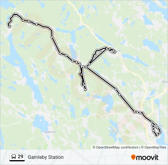 29 Bus Line Map