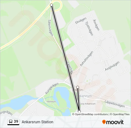39 Bus Line Map