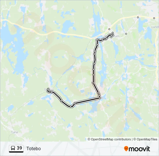 39 Bus Line Map