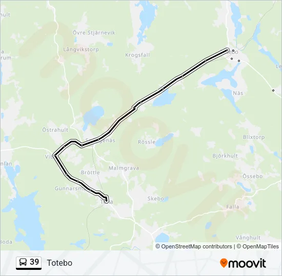 39 Bus Line Map