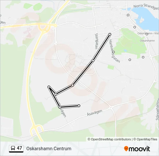 47 Bus Line Map