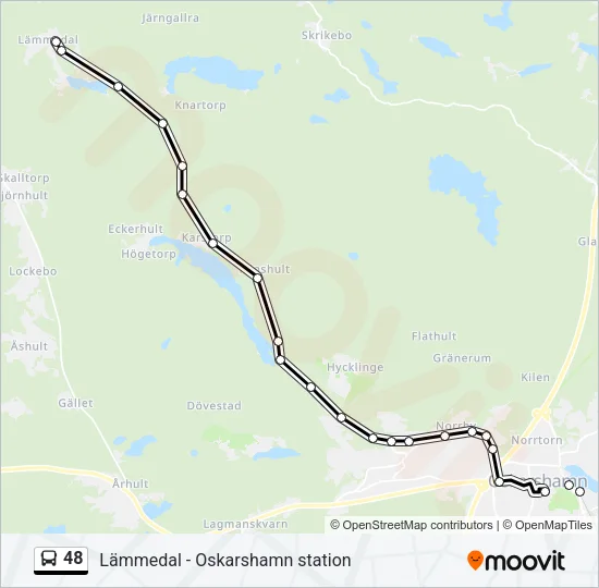 48 Bus Line Map