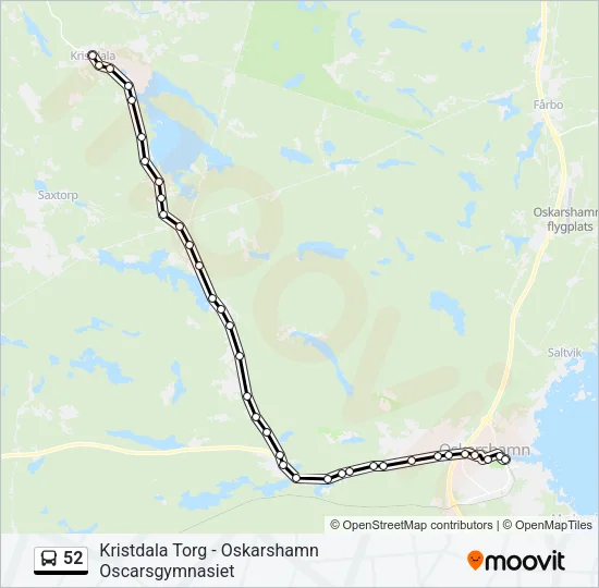 52 Bus Line Map